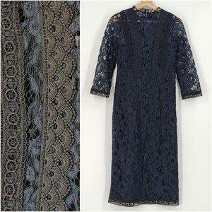 Zara | lace midi dress